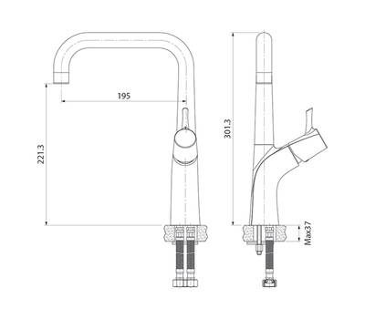 Смеситель для кухни IDDIS K07SB0Li05