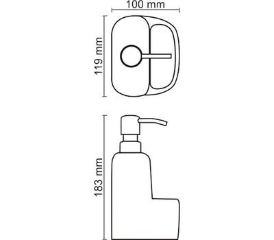 Дозатор жидкого мыла WasserKRAFT K-8499