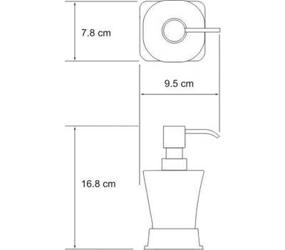 Дозатор жидкого мыла WasserKRAFT Amper K-5499BLACK