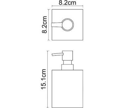 Дозатор жидкого мыла WasserKRAFT Leine K-3899