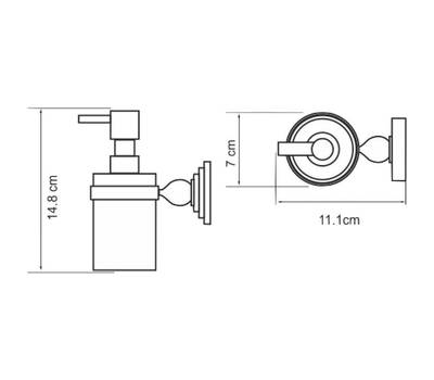 Дозатор жидкого мыла WasserKRAFT Diemel K-2299