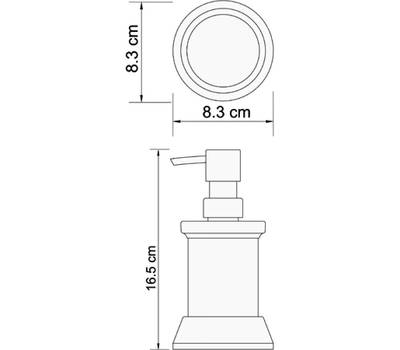 Дозатор жидкого мыла WasserKRAFT Donau K-2499