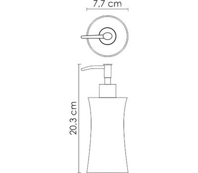 Дозатор жидкого мыла WasserKRAFT Salm K-7699