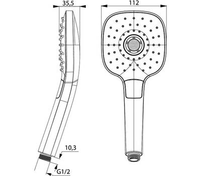 Лейка для душа IDDIS SEN3F00i18