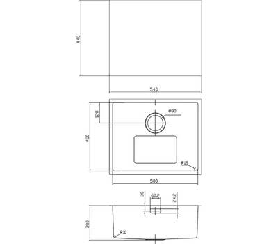 Мойка для кухни IDDIS EDI54B0i77