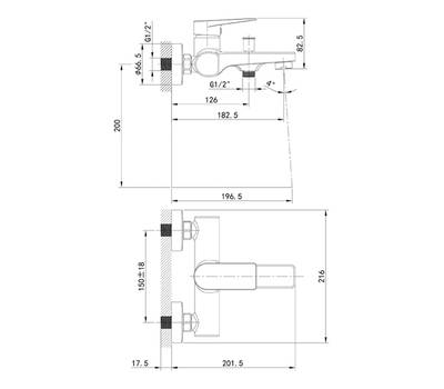 Смеситель для ванны IDDIS BRDSB00i02WA