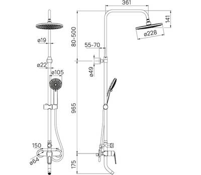 Смеситель для ванны IDDIS MALSB3Fi06