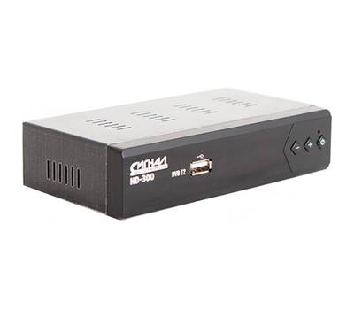 Ресивер цифровой СИГНАЛ HD-300 DVB-T2/DOLBY DIGITAL/WI-FI/дисплей, металл