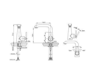 Смеситель для умывальника Bravat F173107C-1