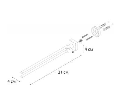 Держатель полотенца FIXSEN FX-61302A