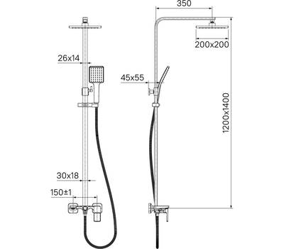 Душевой гарнитур IDDIS BILSB1Fi06