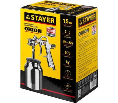 Краскораспылитель пневматический STAYER 06472-1.5 ORION MASTER