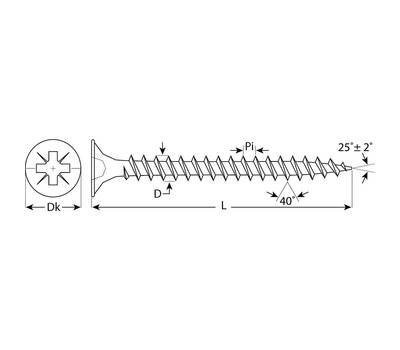 Саморезы ЗУБР 4-300390-60-080 МАСТЕР 80 х 6.0 мм, 1 000 шт, желтый цинк