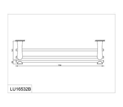 Держатель полотенца RUSH LU16532B