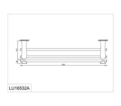 Держатель полотенца RUSH LU16532A