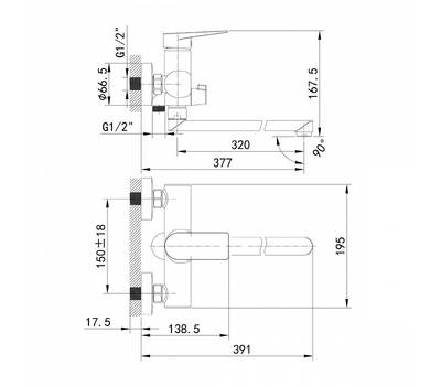 Смеситель для ванны IDDIS BRDSB02i10WA