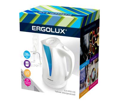 Чайник электрический ERGOLUX ELX-KP03-C35