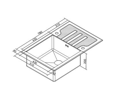 Мойка для кухни ZorG Sanitary GL-7851-WHITE