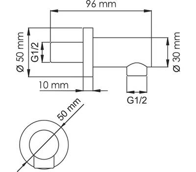 Подключение для шланга WasserKRAFT A082