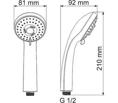 Лейка для душа WasserKRAFT A051