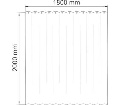 Штора для ванной WasserKRAFT Isen SC-40101