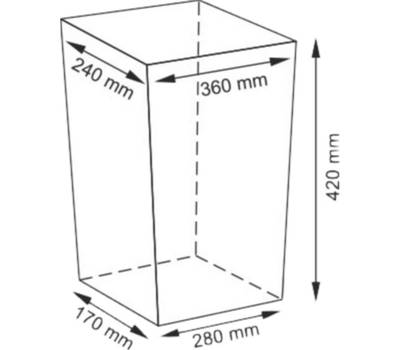 Корзина для белья WasserKRAFT Lippe WB-450-S