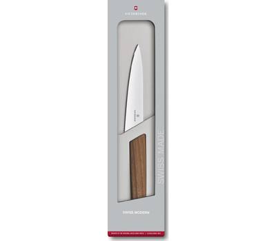 Нож кухонный VICTORINOX Modern (6.9010.15G) стальной разделочный лезв.150мм прямая заточка дерево.