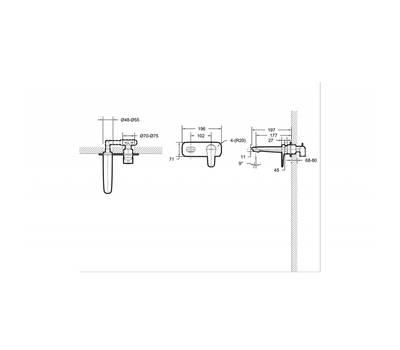 Смеситель для ванны Bravat Sourse P8173218CP-ENG