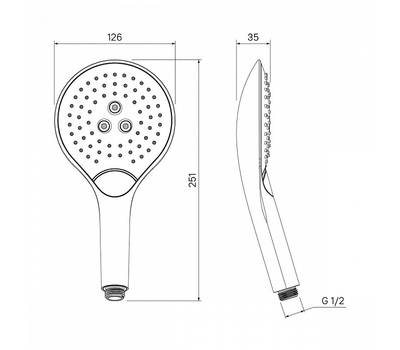 Лейка для душа IDDIS HAND SHOWER 0903F00i18