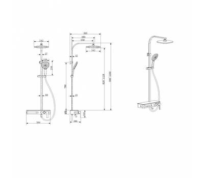 Душевой гарнитур Bravat Meissen F6277312CP-A-ENG