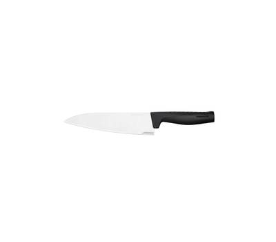 Нож кухонный FISKARS Hard Edge (1051747) стальной разделочный лезв.200мм прямая заточка черный
