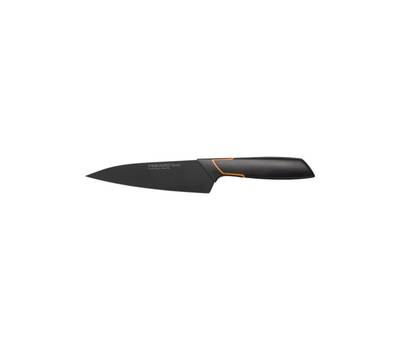 Нож кухонный FISKARS Edge (1003095) стальной разделочный лезв.150мм прямая заточка черный/оранжевый