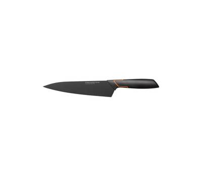 Нож кухонный FISKARS Edge (1003094) стальной разделочный лезв.190мм прямая заточка черный/оранжевый