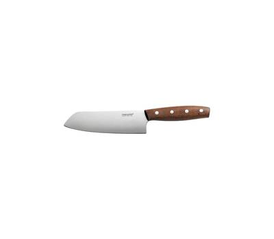 Нож кухонный FISKARS Norr (1016474) стальной сантоку лезв.160мм прямая заточка коричневый