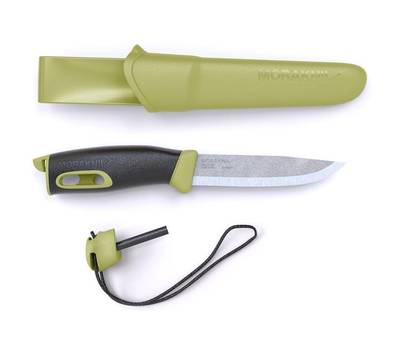 Нож кухонный MORAKNIV Companion Spark (13570) черный/зеленый