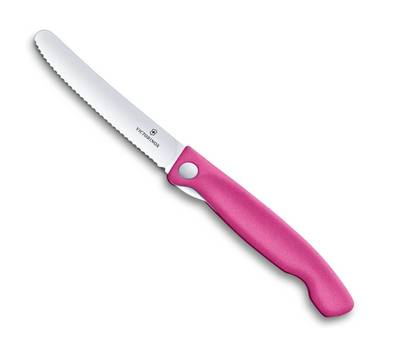 Нож кухонный VICTORINOX складной 6.7836.F5B лезвие 11 см роз