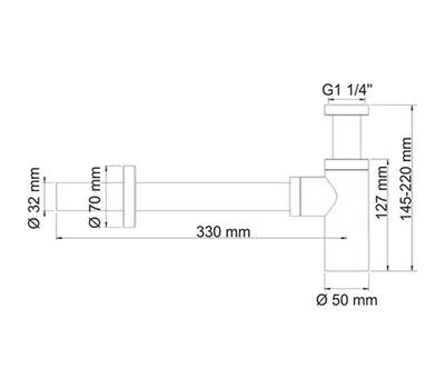 Сифон под раковину WasserKRAFT A172