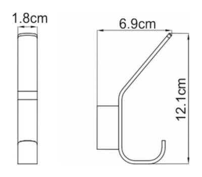 Крючок WasserKRAFT K-7923