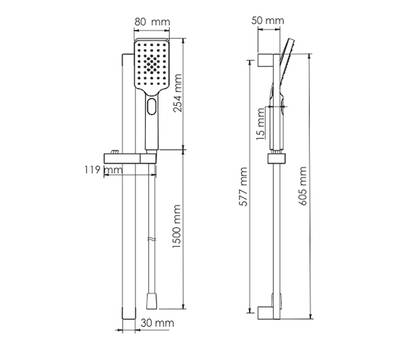 Душевой гарнитур WasserKRAFT A145