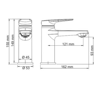 Смеситель для умывальника WasserKRAFT 6 603