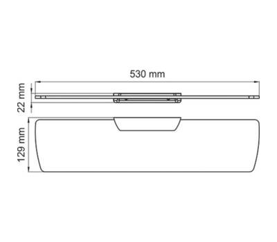 Полочка для ванны WasserKRAFT K-5124