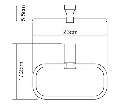 Держатель полотенца WasserKRAFT K-6060