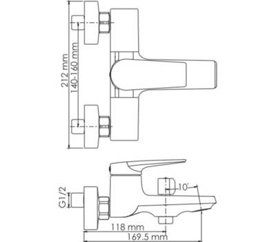 Смеситель для ванны WasserKRAFT 5 501