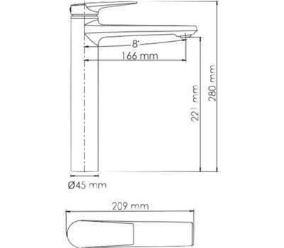 Смеситель для умывальника WasserKRAFT 6603H