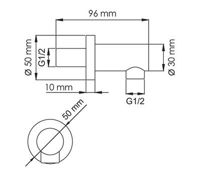 Подключение для шланга WasserKRAFT A147