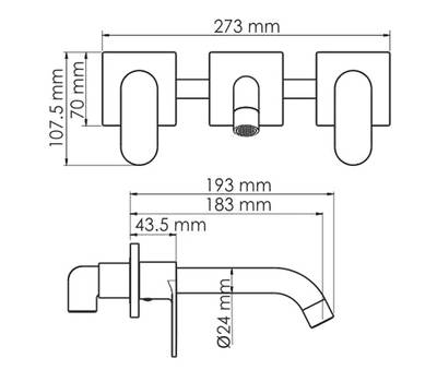 Смеситель для умывальника WasserKRAFT 7 445