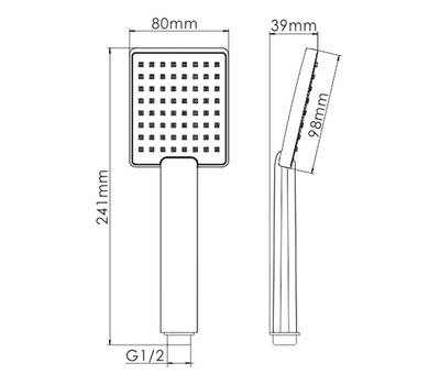 Лейка для душа WasserKRAFT A141