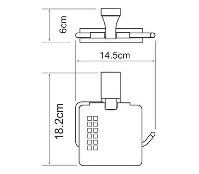 Бумагодержатель WasserKRAFT K-6025