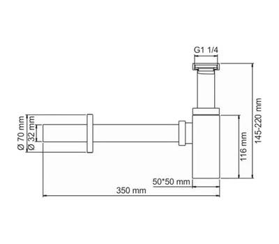 Сифон под раковину WasserKRAFT A169