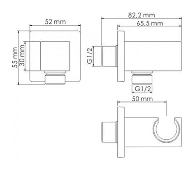 Подключение для шланга WasserKRAFT A186